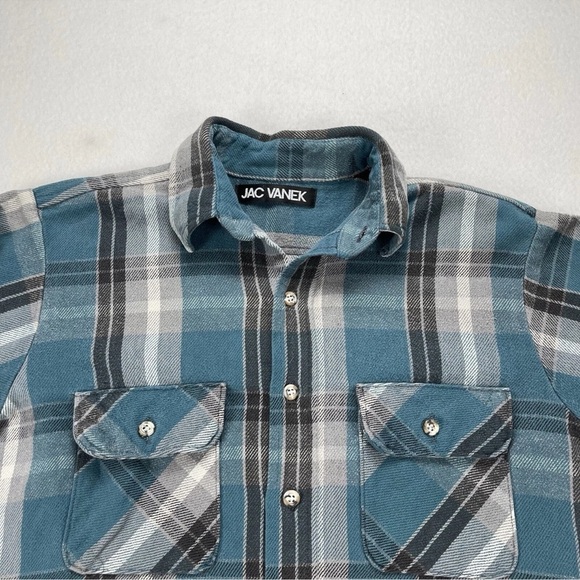 Jac Vanek "I Hate Everyone" Flannel Faded Grunge Weathered Men’s Size Small - Picture 11 of 12